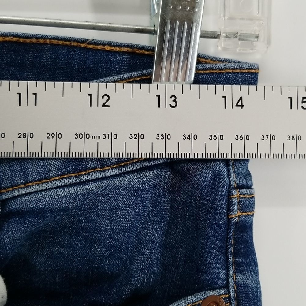 GAP Jeans Womens Size 28 Regular Blue Denim True Skinny Mid Rise 5 Pockets - Picture 6 of 12